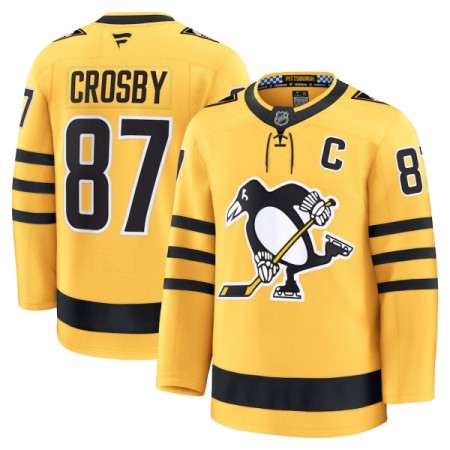 Miesten NHL Pittsburgh Penguins Pelipaita 2025-26 Fanatics Premium Sidney Crosby Alternate Gold